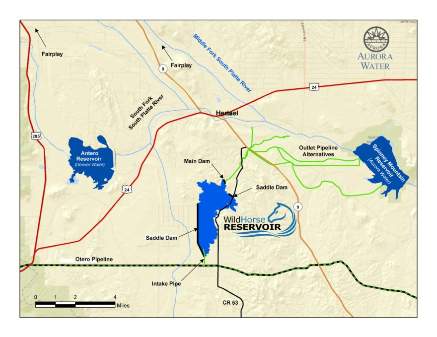 wild horse reservoir hartsel colorado - Project Update on City of Aurora proposed new reservoir in Park