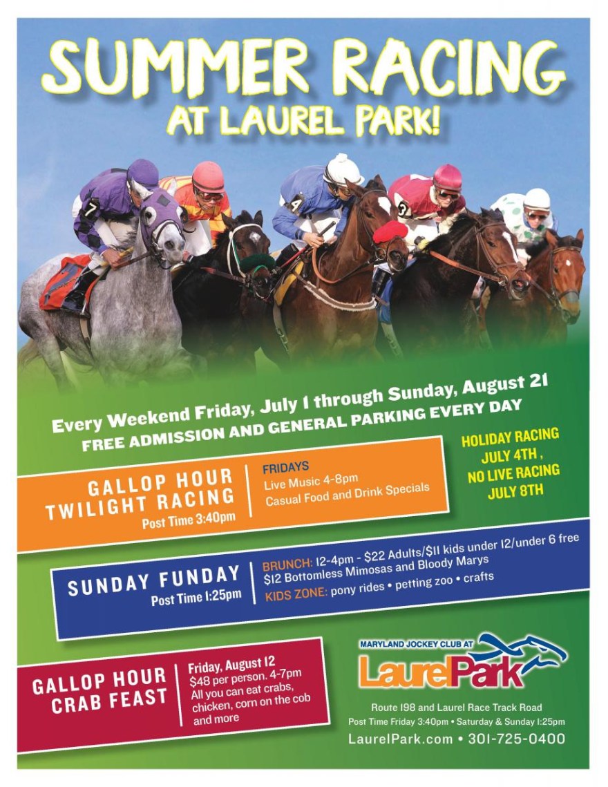 laurel park free horse picks - Summer Racing  Laurel Park